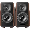 Edifier S2000MKIII Active Bookshelf Speakers, Bluetooth V5.0, Optical, Coaxial, Dual RCA Inputs, Planar diaphragm tweeters and aluminum diaphragm drivers, 130W (RMS), 4 EQ Presets, Control Knobs and Remote Control, Brown