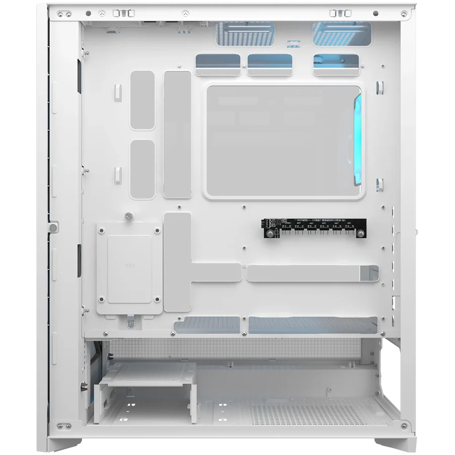 COUGAR AIRFACE 180 PC Case, Mid Tower, White