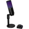 LORGAR SMP40, RGB Microphone with external mute button and metal stand, Black