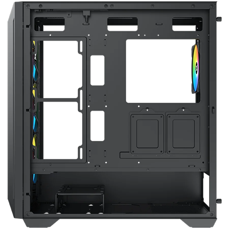 Xigmatek Master X II Pro (Black, ATX, U3x1 & U2x2, Front Meshed Grill & Left TG, 4PCS Z20A & ARGB PCB)