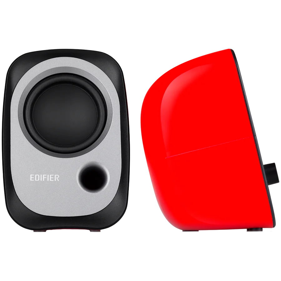 Edifier R12U 2.0 Audio System, USB, AUX, 2.25-inch Drivers, 4W (RMS), Volume Control, Red