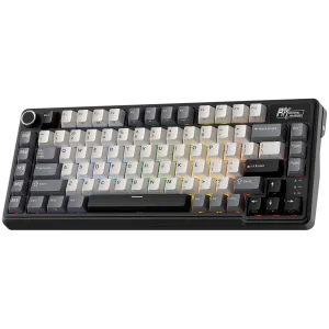 ROYAL KLUDGE RK L75 Knight Black Gaming Keyboard Cream switch