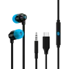 LOGITECH G333 Wired Gaming Earphones - BLACK - 3.5 MM