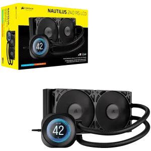 CORSAIR NAUTILUS 240 LCD, 240mm Radiator, Liquid CPU Cooler