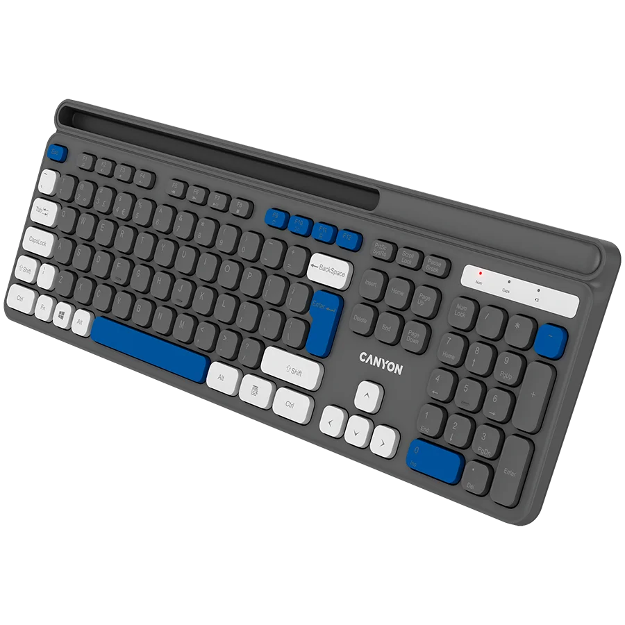 CANYON keyboard HKB-W03 EN AAA Wireless Grey