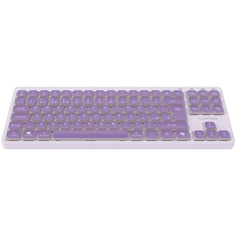CANYON Keyboard OnType 10 Low Profile EN Wired Violet CANYON Keyboard OnType 10 Low Profile EN Wired Violet