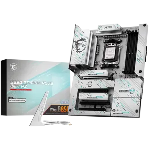 MSI B850 GAMING PLUS WIFI PZ, ATX, Socket AM5, Back Connectors, 4x DDR5 Dual Channel DDR5 up to 8200(OC)MHz, 4x PCIe x16 slot, 3x M.2 slot, 4x USB 2.0, 1x USB 5Gbps, 1x USB 10Gbps, 2x USB 10Gbps Type-C, DP, 7.1 HD Audio, 5G LAN, WiFI 7, BT, 3Y