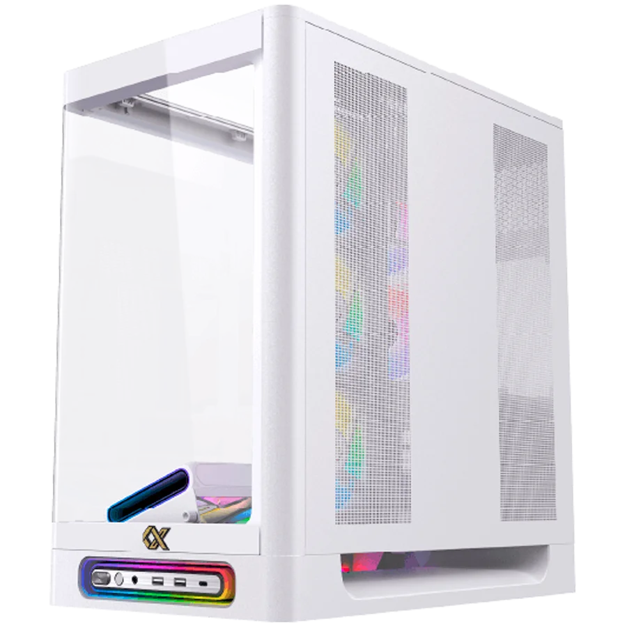 Heaven Arctic EN49583 (WH,U3x2+Type C,Curved TG & Top TG,6PCS J20A PWM WH Reverse & 2PCS J20A PWM WH,ARGB & PWM Remote Control Box)