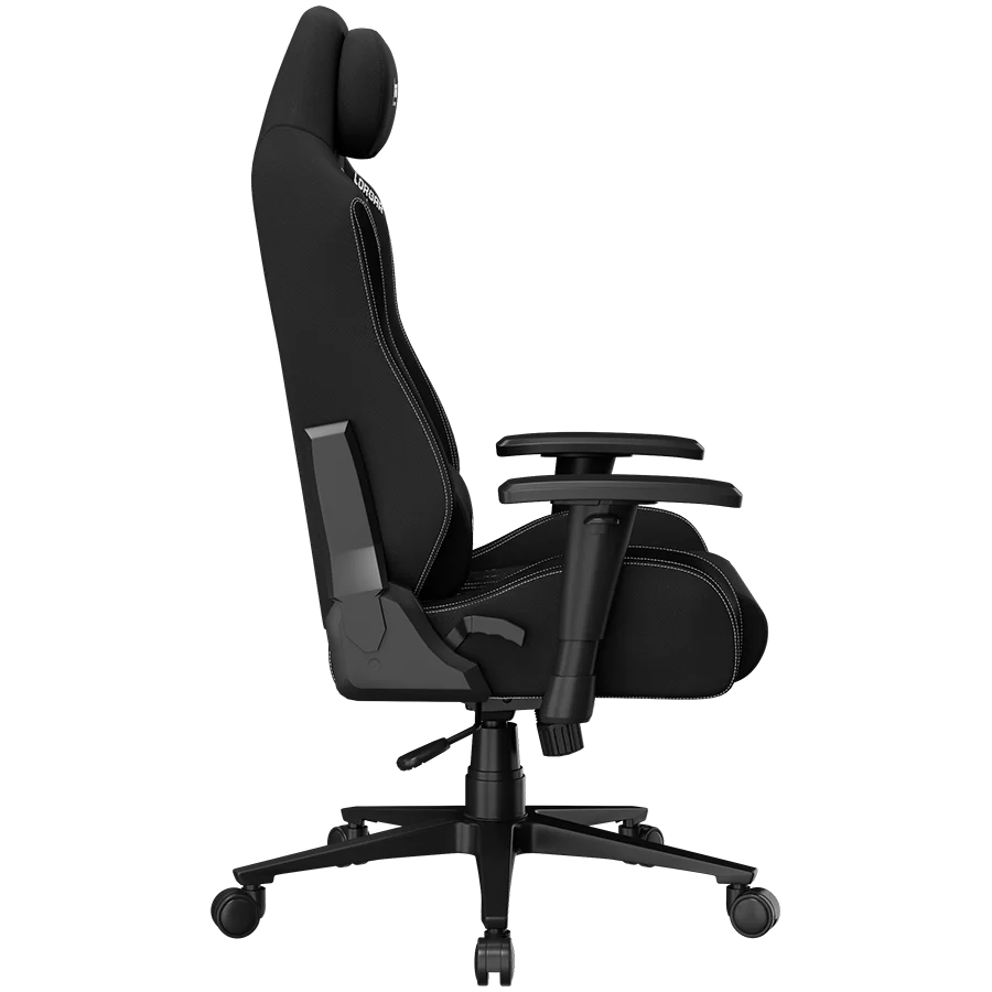 LORGAR CHA41, Ergonomic Gaming Chair Advanced, premium anti-stain fabric, Black/white