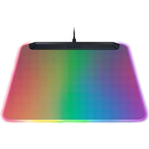 Razer Firefly V2 Pro, Fully Illuminated RGB Gaming Mouse Mat, Edge-to-Edge Backlit Design, 15-Zone Chroma Lighting, Integrated USB 2.0 Port