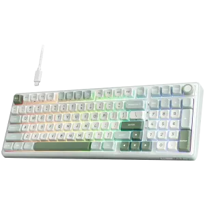 ROYAL KLUDGE RK R98Pro Sky Cyan Gaming Keyboard Cream switch