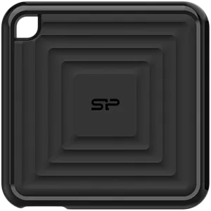 Silicon Power PC60 256GB Portable SSD SATAIII USB 3.2 Gen2 (Type-C) Portable SSD, R/W: up to 540MB/s; 500MB/s, Black