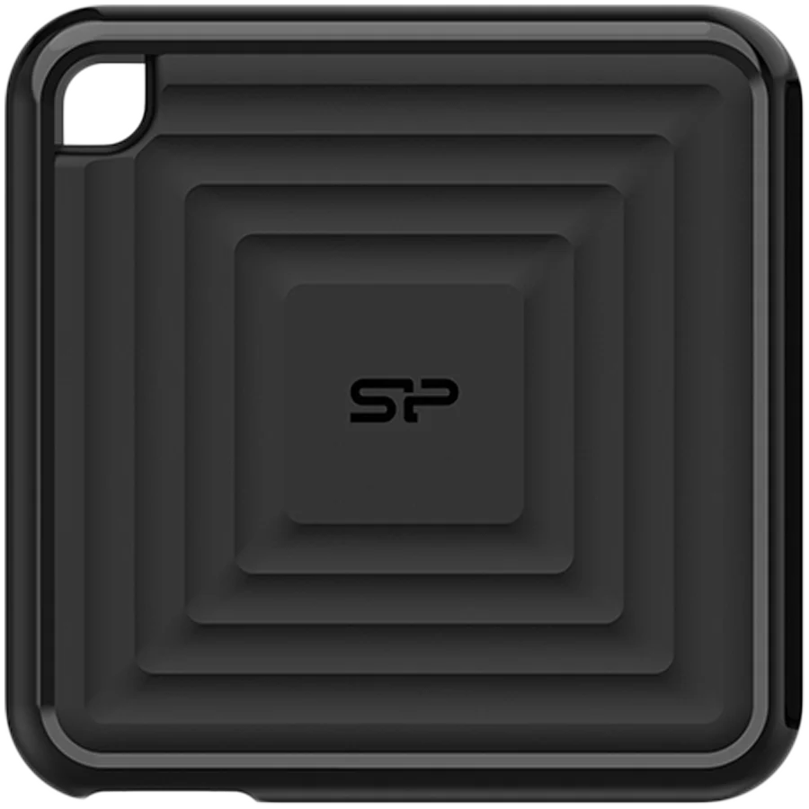 Silicon Power PC60 256GB Portable SSD SATAIII USB 3.2 Gen2 (Type-C) Portable SSD, R/W: up to 540MB/s; 500MB/s, Black