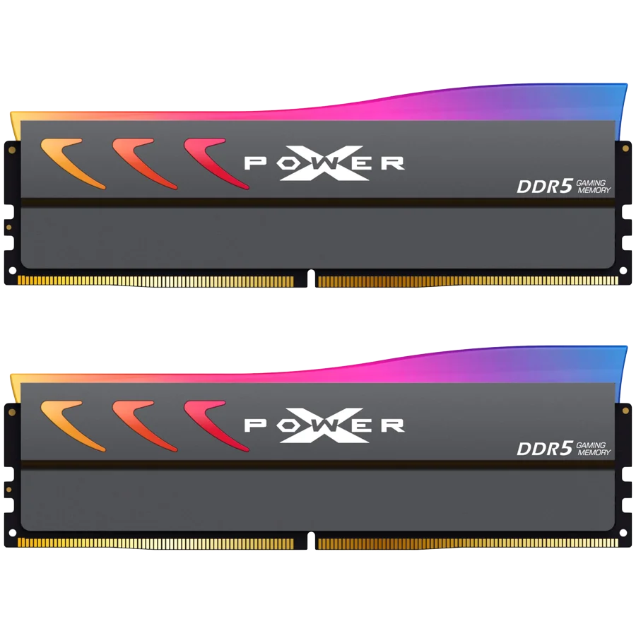 SILICON POWER 32GB (16Gx2) XPOWER Storm DDR5 RGB Gaming UDIMM, DDR5-6000, C36, 2Gx8 SR, RGB-UDIMM, w/HS-G