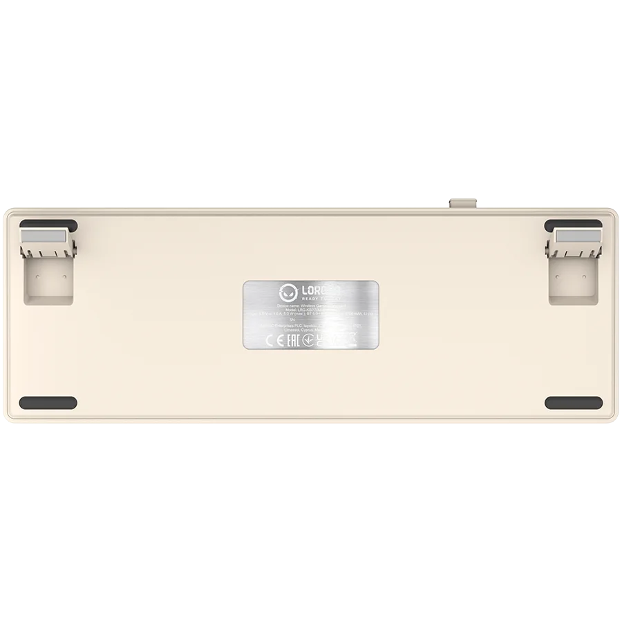 LORGAR KBP70MW, Wireless 65% Mechanical Gaming Keyboard Pro, Beige, EN layout