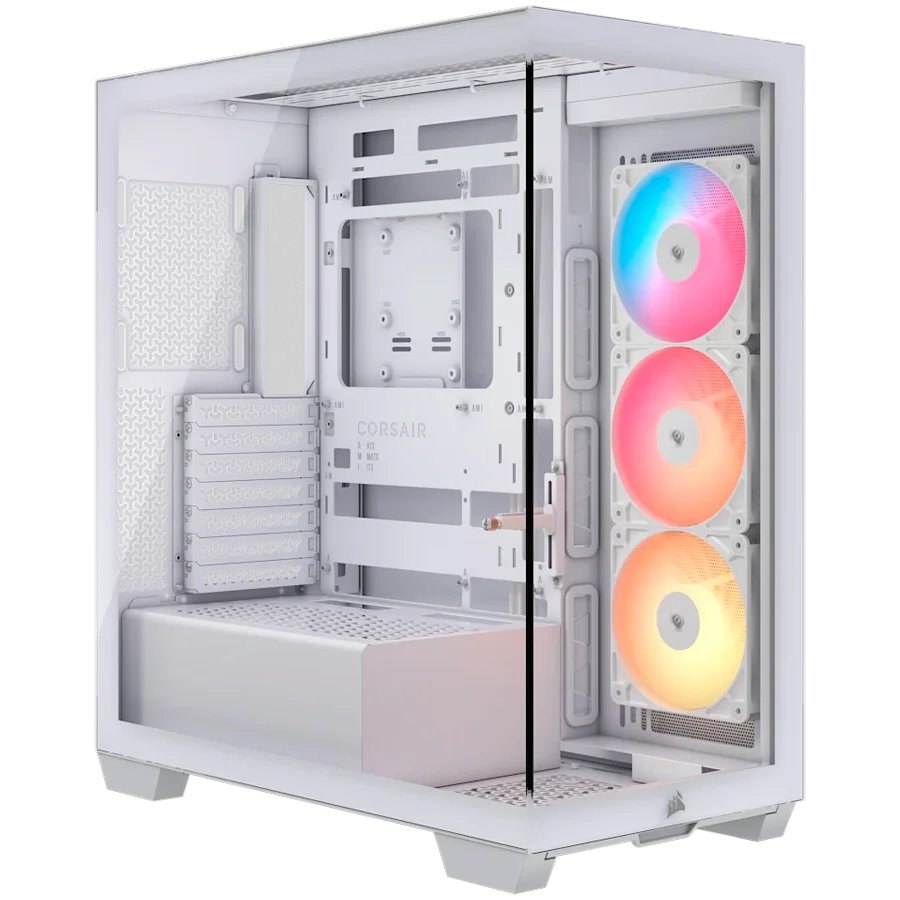 CORSAIR 3500X RSR ARGB Tempered Glass Mid-Tower, White