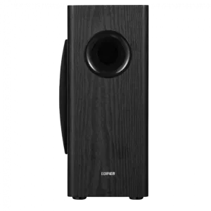 Edifier T5s Powered Subwoofer, 8-inch long-throw front-firing woofer, 70 W RMS, frequency response down to 35 Hz, RCA Signal-In , Signal-Out pass-through, low-pass filter & phase control, auto-standby feature, Black