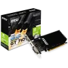 MSI Video Card NVidia GeForce GT 710, 2048MB DDR3, 64-bit, 12.8 GB/s, 1600 Mbps Effective Memory Speed, 954 MHz Clock, PCI Express 2.0, HDMI 1.4, Dual-link DVI-D, D-Sub, 300W Recommended PSU