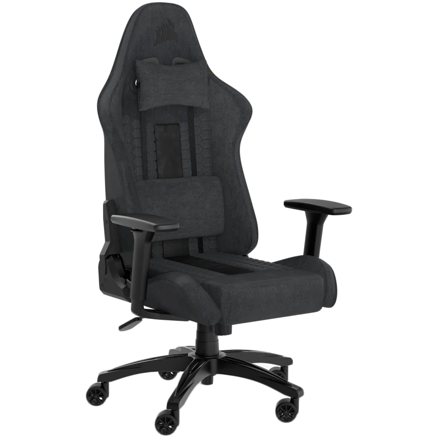 CORSAIR TC100 RELAXED Gaming Chair, Fabric - Grey and Black