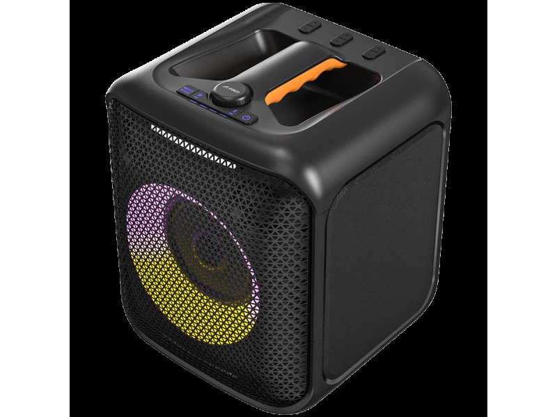 PA100 - F&D PA100 Portable Wireless Party Speaker, 40W RMS, Subwoofer 5.25
