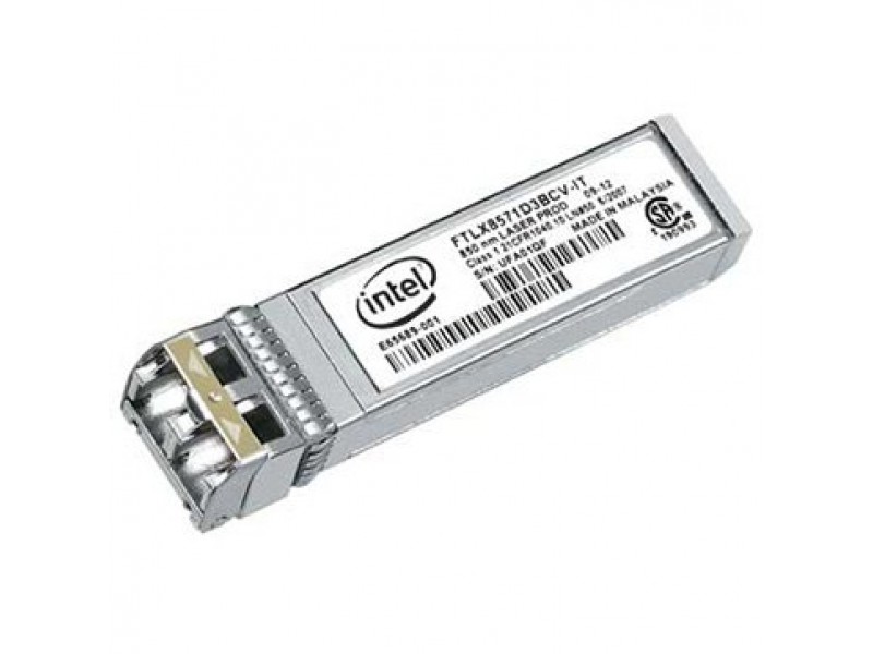 Intel Ethernet SFP+ SR Optics, 10GbE SFP+ SR module, 800nm, 0.3km (Dual Rate 10GBASE-SR/1000BASE-SX)