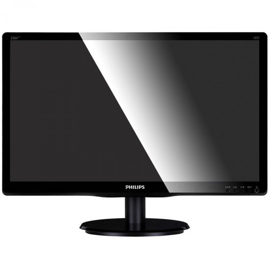 Monitor LED Philips 246V5LSB/00, V-line, 24   1920x1080@60Hz, 16:9, TN, 5ms, 250nits,  Black, 3 Years, VESA100x100/VGA/DVI