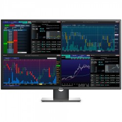 DELL Professional P4317Q 42.51   Multi-Client, 3840 x 2160, UHD 4K, IPS Antiglare, 16:9, 1000:1, 350cd/m2, 8ms, 178/178, DP, Mini DP, 2x HDMI, VGA, 5xUSB3.0, RS232, Headphone out, 2x 8W Speakers, Tilt, 3Y