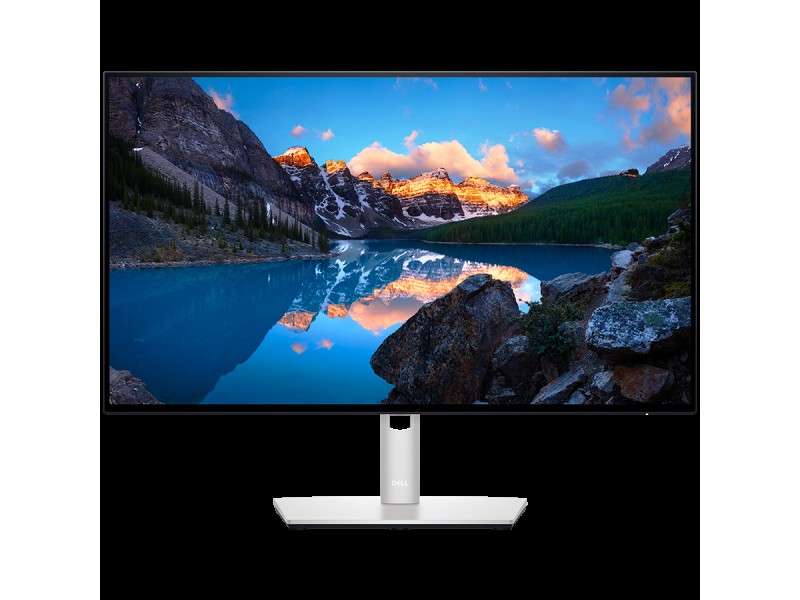 DELL UltraSharp Monitor U2722DE USB-C Hub QHD, 27  (16:9), IPS LED backlit, AG, 3H coating, 2560x1440, 1000:1, 350 cd/m2, 5 ms, 178°/178°, DP, HDMI, USB-C Hub, USB 3.2 Hub, RJ-45, height 150mm, pivot, tilt , swivel, VESA, 3y