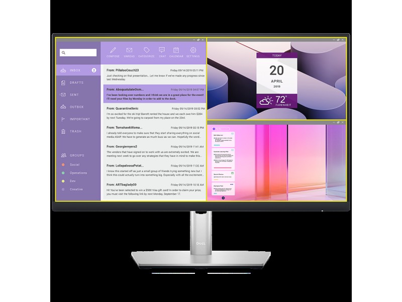 Dell P2223HC Monitor LED, 21.5
