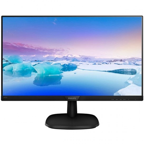 Monitor 23.8   Philips 243V7QDSB/00(01) Black IPS, 16:9, 1920x1080, 4ms, 250 cd/m2, 1000:1, D-Sub, DVI, HDMI, vesa