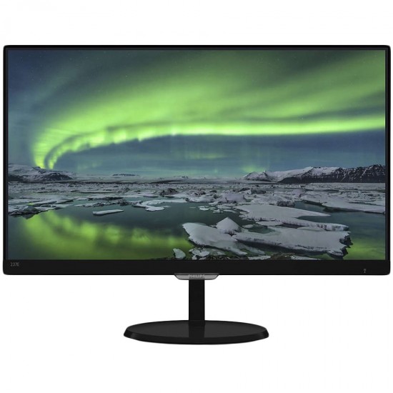 Monitor LED Philips 237E7QDSB/00, E-line, 23   1920x1080@60Hz, 16:9, IPS, 5ms, 250nits, Black, 2 Years, VESA100x100/VGA/DVI/HDMI/