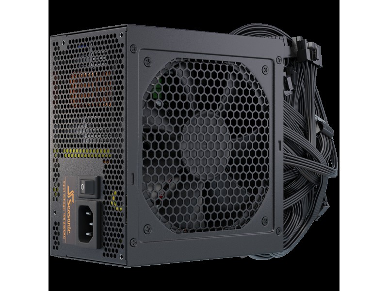 Seasonic B12 BC-650 Bronze, 80 PLUS BRONZE, 120mm Fan, Flat black cables, 5 Years Warranty (1Y651BCRT3A15X)