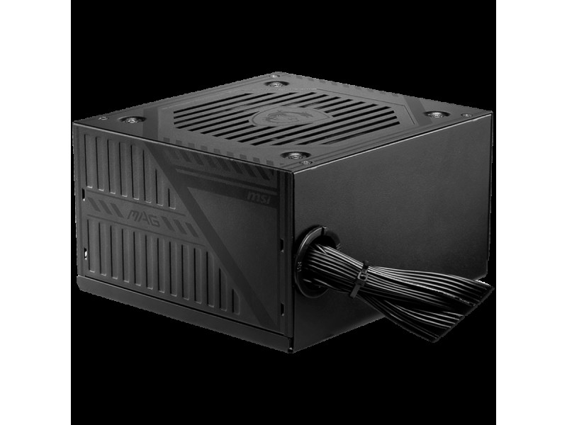 MSI MAG A600DN, 600W, 80 Plus Standart, 120mm Low Noise Fan, Protections: OCP/OVP/OPP/OTP/SCP/UVP, Dimensions: 150mmx140mmx86mm, 3Y Warranty