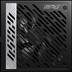 MSI MPG A1000G PCIE5, 1000W, 80 Plus Gold, ATX Form Factor, 100~240 Vac Input Voltage, 50Hz ~ 60Hz Input Frequency, 135 mm Fan, 150 x 150 x 86mm, Active PFC, OCP, OVP, OPP, OTP, SCP, UVP, ATX, 2xEPS, 7XPCi-E, 12xSATA, 4xMOLEX, 1xFDD
