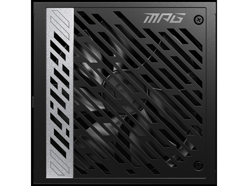 MSI MPG A1000G PCIE5, 1000W, 80 Plus Gold, ATX Form Factor, 100~240 Vac Input Voltage, 50Hz ~ 60Hz Input Frequency, 135 mm Fan, 150 x 150 x 86mm, Active PFC, OCP, OVP, OPP, OTP, SCP, UVP, ATX, 2xEPS, 7XPCi-E, 12xSATA, 4xMOLEX, 1xFDD