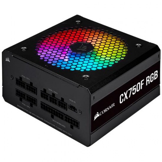 CORSAIR CX Series, CX750F 750W 80+ Bronze Fully Modular PSU, RGB, Black