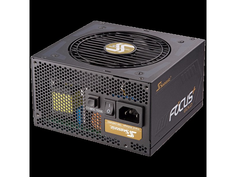 Seasonic Focus GX-850 Gold, 80 PLUS GOLD, 120mm FDB Fan, Fully Modular, 10 Years Warranty, (1FX85GFRT3A31X)