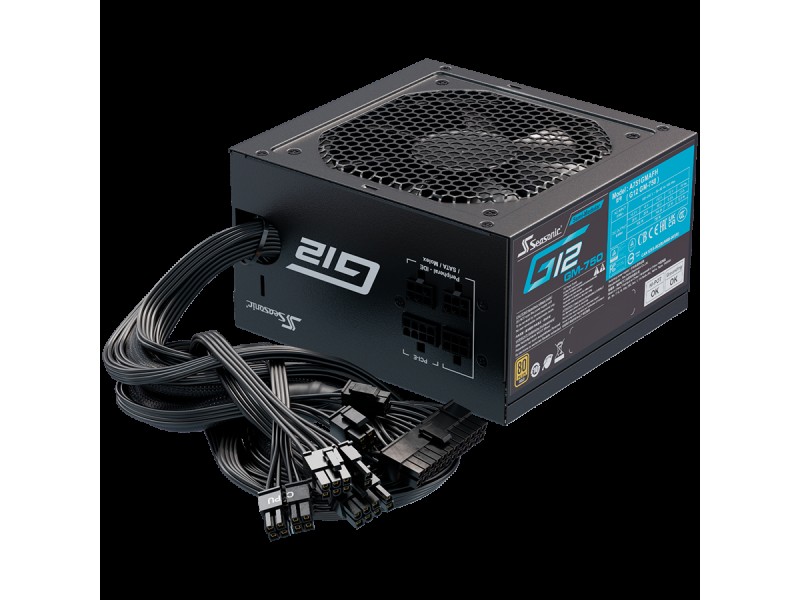 Seasonic G12 GM-750 Gold, 80 PLUS GOLD, 120mm Fan, Semi Modular, 5 Years Warranty (1Y751GMRT3A15X)