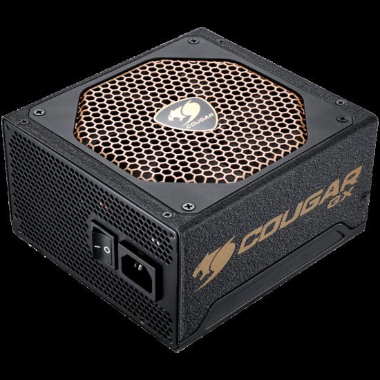 COUGAR GX800, 80 Plus Gold, Ultra-Quiet & Temperature-Controlled 140mm fan, Advanced Modular Cable, Support PCI Express 2.0 next-generation graphic card with 8(6+2)pin PCI-E connector
