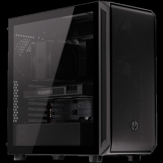 Endorfy Arx 700 Air, Mid-Tower, ATX/mATX/mITX, 2x USB-A (3.1 GEN 1),  1x Audio/1x Mic, 5x STRATUS 140 PWM fans, Tempered Glass, Mesh Top & Front Panel, 486×228×472 mm,  3 Year Warranty