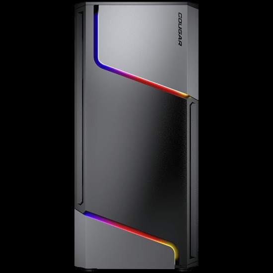 COUGAR MX360 RGB, Mid Tower, 1x120 ARGB Fan, RGB Button, Tempered Glass, Mini ITX / Micro ATX / ATX , USB 3.0 x 2, USB 2.0 x 1, Mic x 1 / Audio x 1