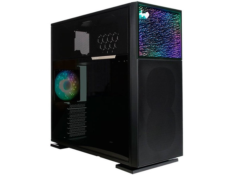 Chassis In Win N515, Tempered Glass, Steel Frame, ARGB Nebula Panel, InWin Luna AL120 ARGB PWM fan, GPU Anti-Sag Support, E-ATX/ATX/mATX/mITX, VGA Card Length: 385mm, CPU Heatsink Height: 160mm,1xUSB 3.2 Gen2x2 Type-C, 2xUSB 3.2 Gen1, HD Audio