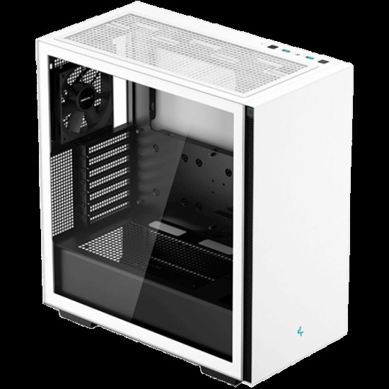 DeepCool CH510 White Mid Tower Case, E-ATX/ATX/Micro-ATX/Mini-ITX, 2xUSB2.0, 1xUSB3.0, 1xAudio, 1xMic, ABS+SPCC+Tempered Glass, Mesh Panel R-CH510-BKNNE1-G-1