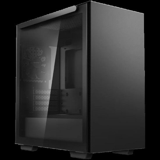DeepCool MACUBE 110  Mid Tower Case, Mini-ITX / Micro-ATX / ATX / E-ATX, 2xUSB3.0, 1xAudio, ABS+SPCC+Tempered Glass, Mesh Pane R-MACUBE110-BKN GM1N-G-1