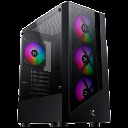 Xigmatek Duke EN49158, ATX/M-ATX/Mini ITX, USB3.0x1 & 2.0x2, Meshed & TG Frontpanel, Left TG, Front 4PCS X24F Fan