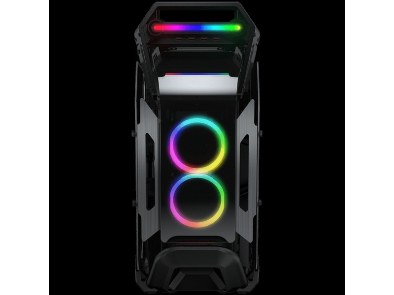 COUGAR Cratus, Mid Tower, Mini ITX, Micro ATX, ATX, CEB, E-ATX, Type C 3.1 x 1, USB 3.0 x 4, 4 Pole Headset Audio Jack x1, RGB Button, Tempered Glass x 4, 283 x 636 x 635 (mm)