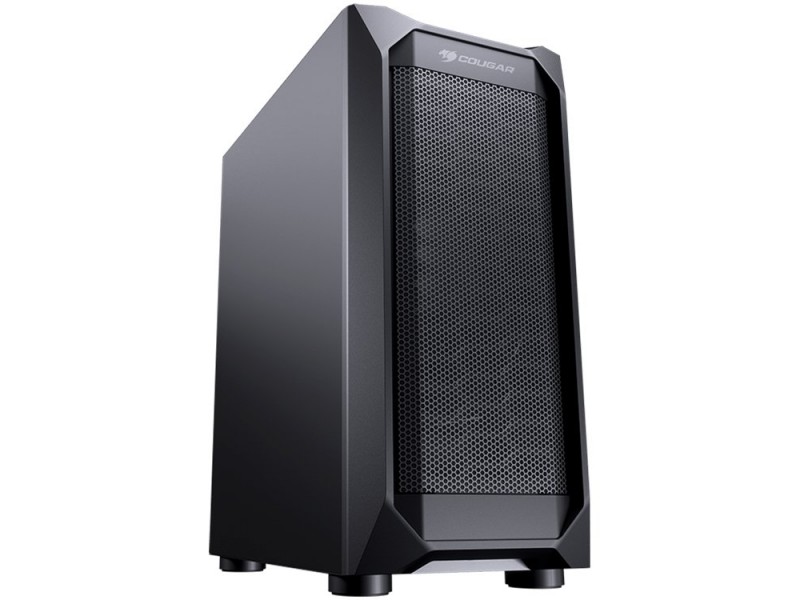Chassis COUGAR MX410 Mesh, Mid Tower, Mini ITX / Micro ATX / ATX, 210 x 455 x 380 (mm), USB3.0 x 2, USB2.0 x 2, Mic x 1 / Audio x 1, Reset Button, Mesh Front Panel, Pre-installed Fans: Rear 120mm x 1 (Black fan x 1 pre-installed), Metal Left Panel