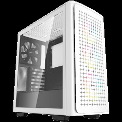 DeepCool CK560 White Mid Tower Case, Mini-ITX / Micro-ATX / ATX / E-ATX, 2xUSB3.0, 1xAudio, 1xType-C, ABS+SPCC+Tempered Glass, Mesh Pane R-CK560-BKAAE4-G-1