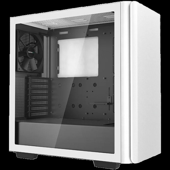 DeepCool CK500 White  Mid Tower Case, 	Mini-ITX / Micro-ATX / ATX / E-ATX,2xUSB3.0, 1xAudio, 1xType-C, ABS+SPCC+Tempered Glass, Mesh Pane R-CK500-WHNNE2-G-1