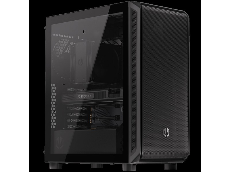 Endorfy Arx 500 Air, Mid-Tower, ATX/mATX/mITX, 2x USB-A (3.1 GEN 1), 1x Audio/1x Mic, 5x STRATUS 140 PWM fans, Tempered Glass, Mesh Front Panel, 486×228×429mm, 3 Year Warranty